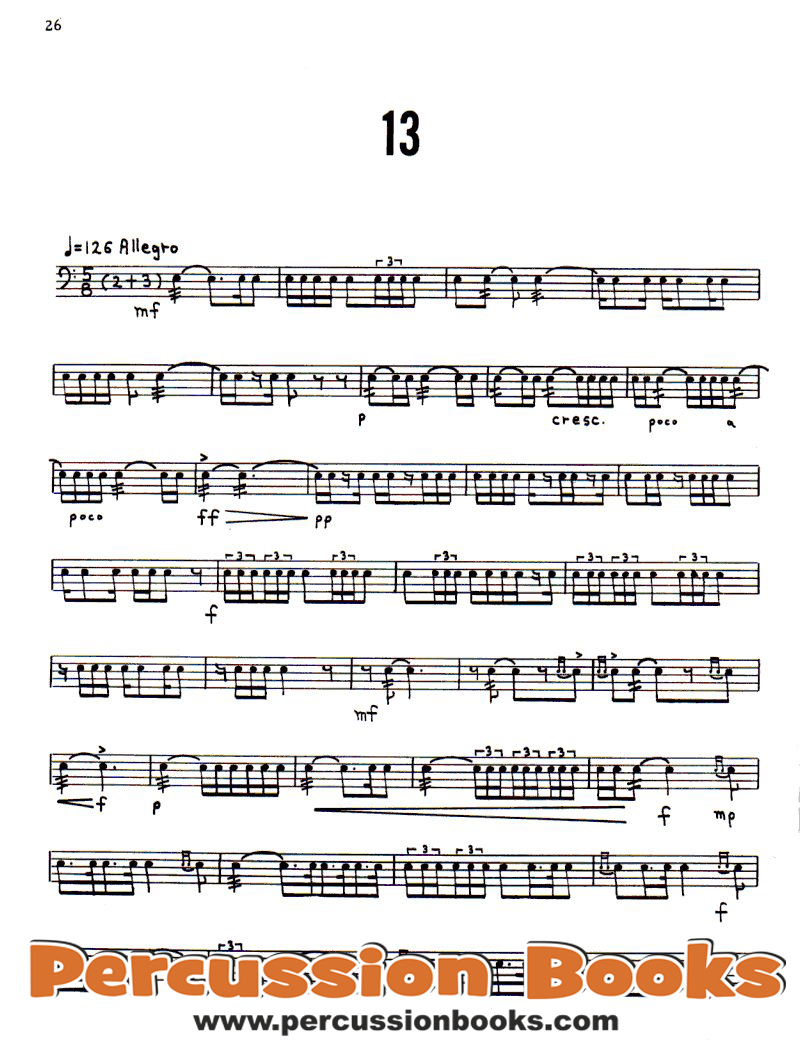 Advanced Snare Drum Studies Sample 2